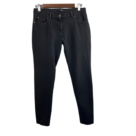 Zara W&B Collection Women's Skinny Leg Pants Black Size Medium - Picture 1 of 10
